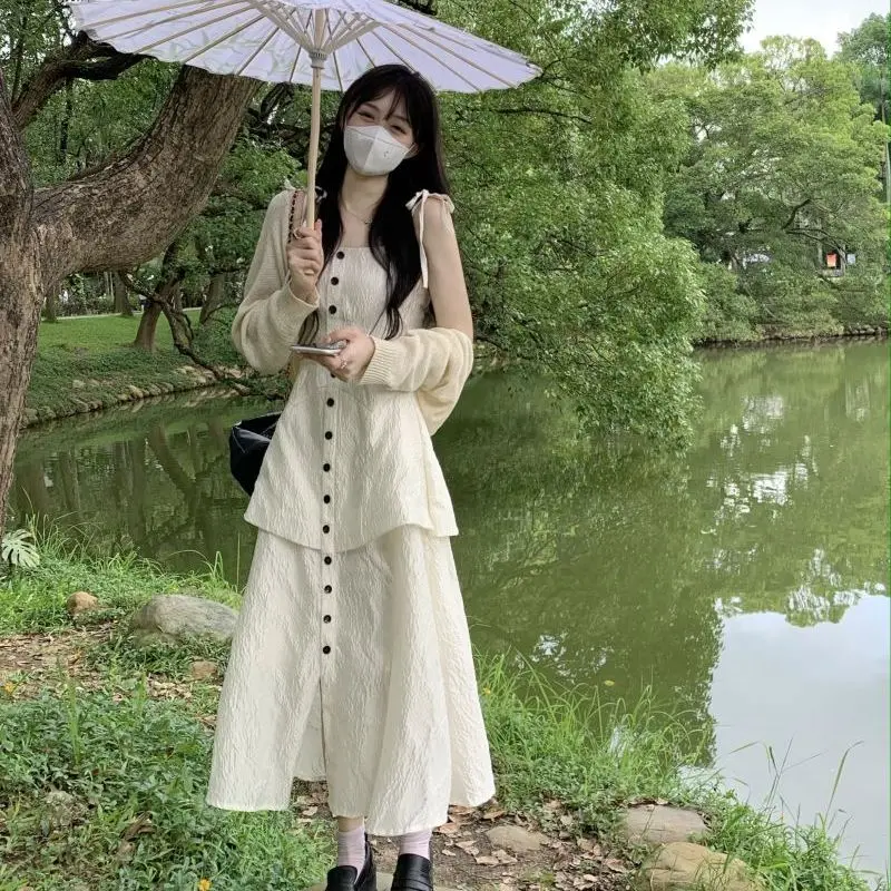 

2023 New Chinese Suspender Female Dress Women's Design Sense A Minority Jacquard Free Shipping