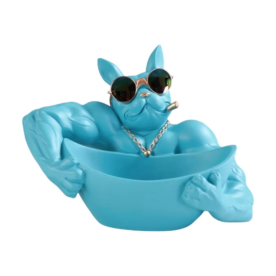 Creative Muscle Bulldog Key Holder and Decor