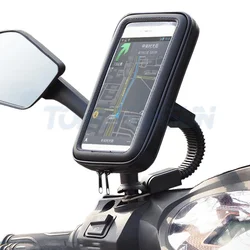 Waterproof Universal Phone Holder & Case for Bicycles and Motorcycles (Black)