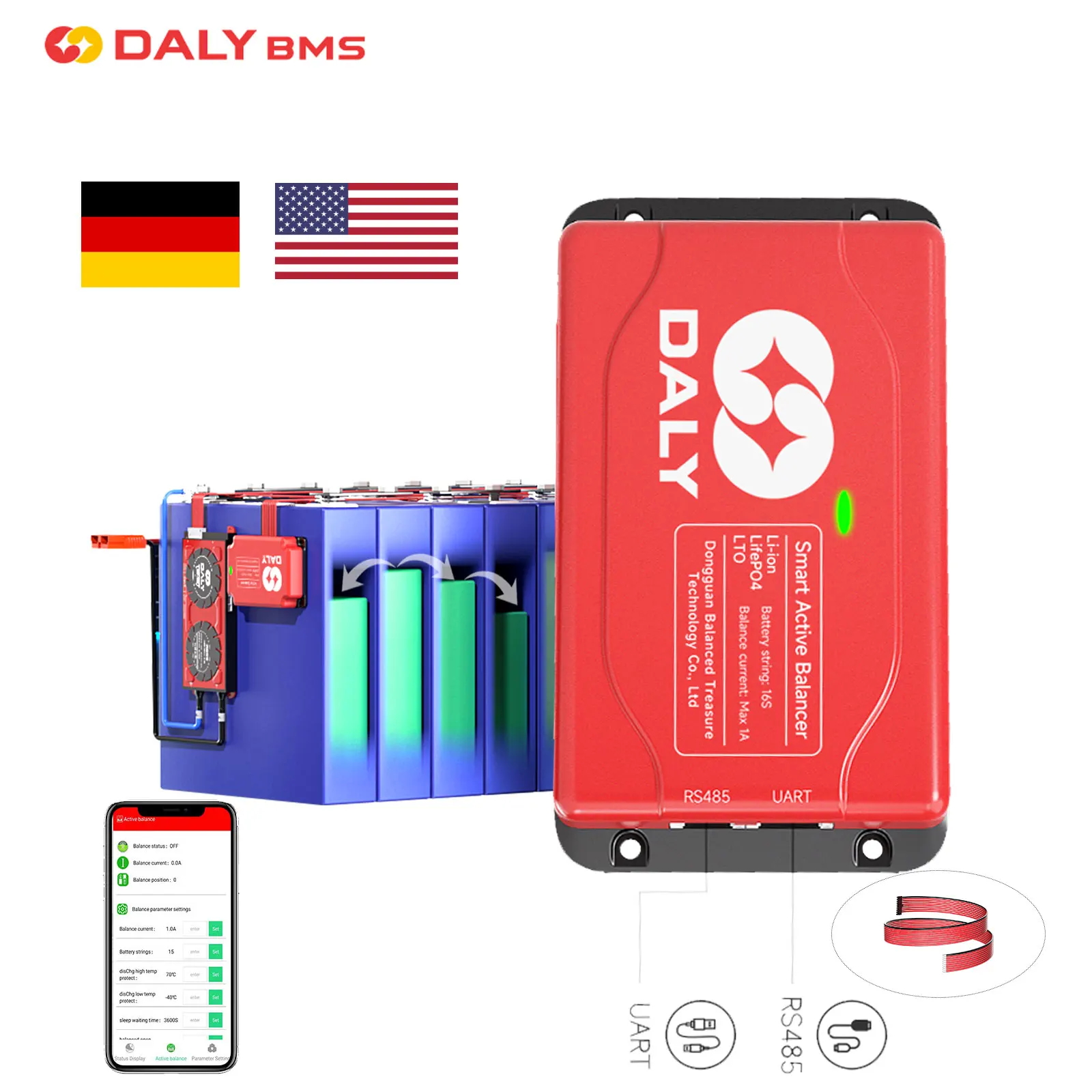 Daly Ʈ Ƽ  뷱,  Ƭ ̿ BMS 4S, 8S, 13S, 14S, 16S, 24S, 18650 ͸, 1A