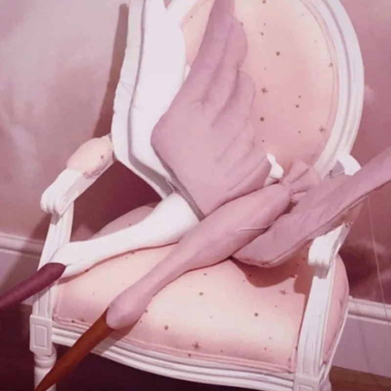 New INS White Swan Hanging Ornament - Nordic-Style Plush Goose Doll, Large Soft Toy for Kids' Room Decoration Creative