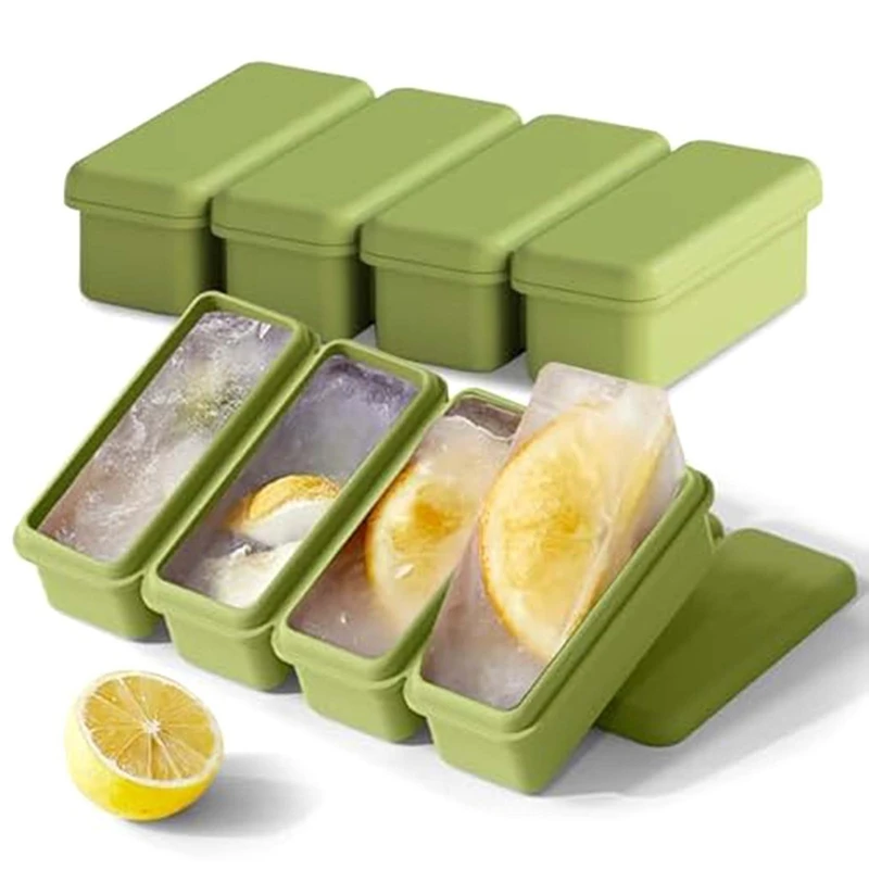 HOT SALE Outdoor Ice Block Molds For Whiskey,Reusable Reinforced Silicone Molds Cold Plung Ice Mold Maker Box