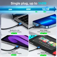800W/765W/730W Fast USB C GaN Charger Block Dual 140W PD3.1 PPS Fast Charging Station for Multiple Devices Laptop Wall Charger - Image 5