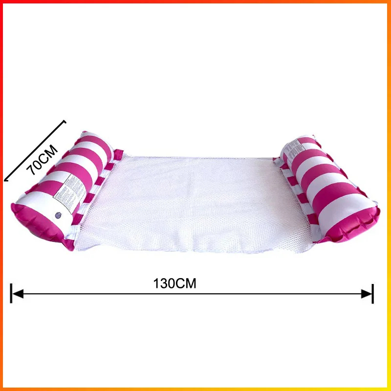 2024 Water Hammock Recliner Inflatable Floating Swimming Mattress Sea Swimming Ring Pool Party Toy Lounge Bed For Swimming 6