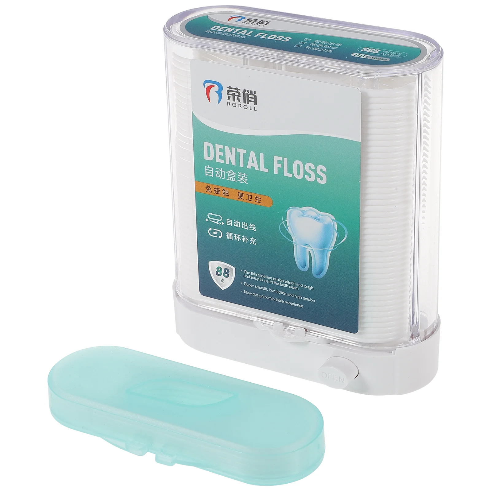 

of Dental Floss Pick Dispenser Pop-Up Automatic Holder Dental Floss Sticks Portable Storage Box Toothpicks Oral Care