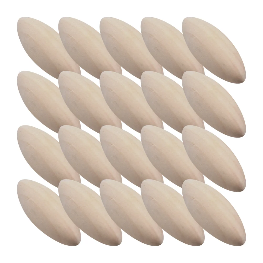 

30pcs Oval Shaped Beads Jewelry Making Wood Loose Spacer Beads for DIY Crafts