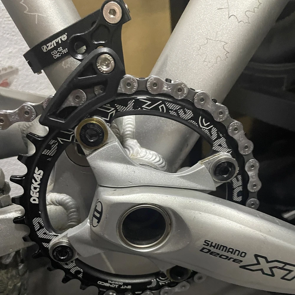 MTB Bicycle Chain Guide Frame Protector 1X System Single Speed Chain Guide Stabilizer Gear Guider 31.8mm 34.9mm Clamp bicycle chain guide