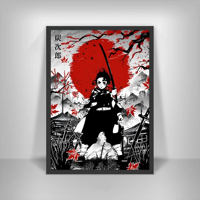 Demon Slayer Poster Unframed Anime Canvas Prints Tanjiro Kamado