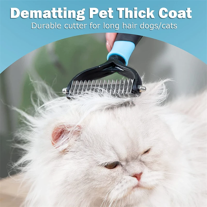 Spazzola Professionale Per Animali Domestici Spazzola Per Cani Dematting Su 2 Lati Spazzola Per Pettine Rastrello Strumenti Per La Toelettatura Del Cu
