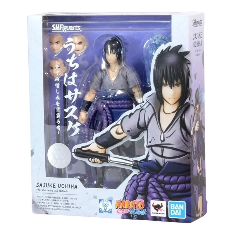 バンダイ-子供向けアクションフィギュアキット,ナルト,shf,s.h