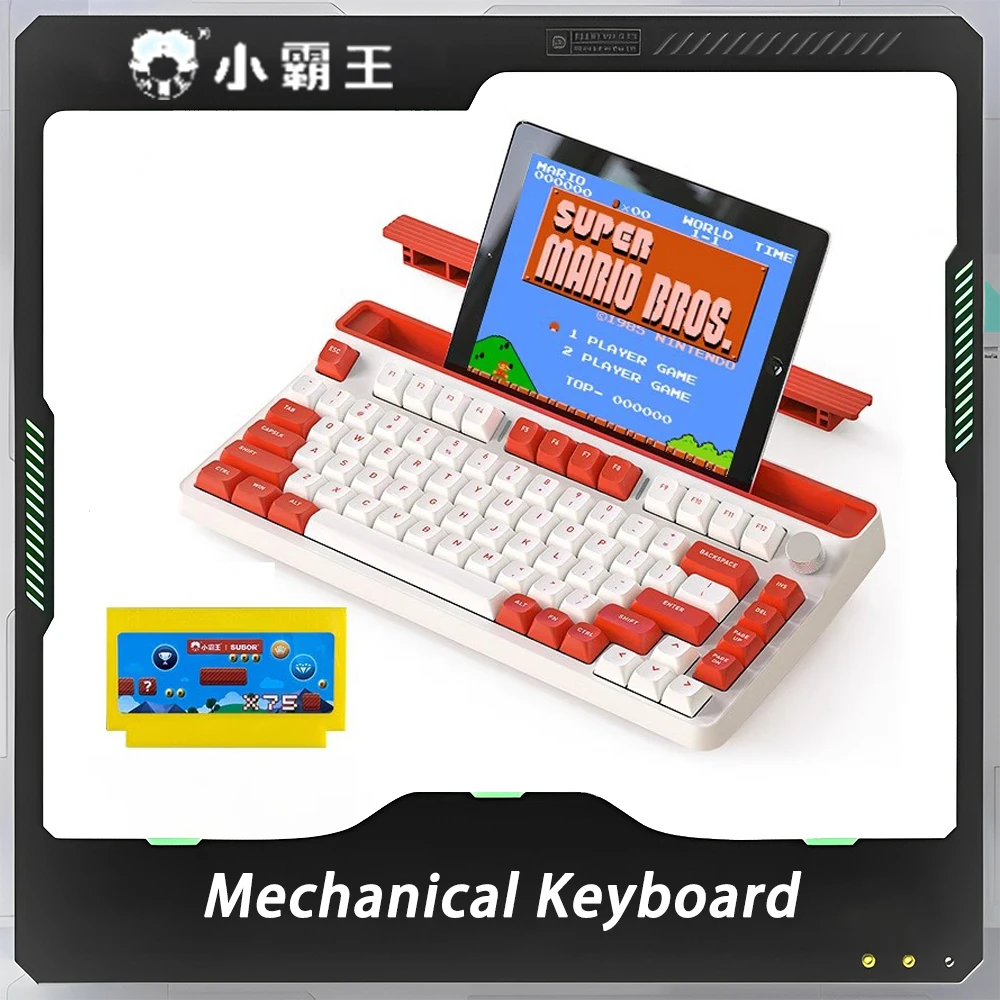 

New Overload X VGN X75 Mechanical Keyboard Three Mode Bluetooth Wireless Keyboard Multifunctional Knob Hot Swap Gaming Keyboard