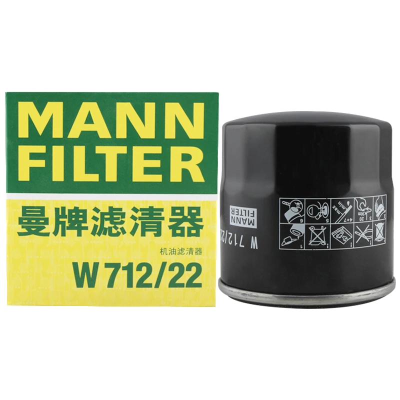 

MANNFILTER W712/22 Oil Filter For CHEVROLET EUROPE DAEWOO(GM) Captiva 2.4 OPEL Corsa Omega-B Vectra Astra Optra 1.6 93156954