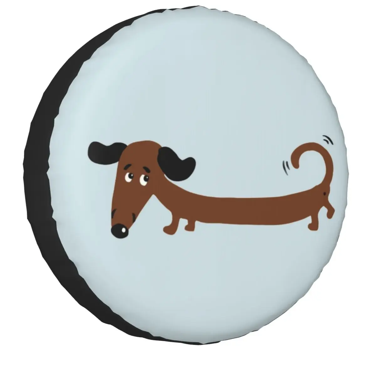 

Badger Sausage The Wiener Dog Spare Wheel Cover for Jeep Hummer 4x4 Trailer Custom Dachshund Tire Protector 14" 15" 16" 17" Inch