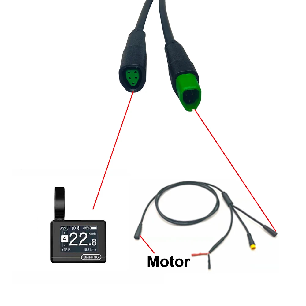 바팡 M500 M510 M600 M620 M800 CAN 프로토콜 미드 드라이브 모터용 USB 프로그래밍 케이블 (속도 및 휠 리셋)