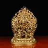 Home Gift Chinese Style Crafts Decoration Pure Copper Yamantaka Buddha Statue Home Serving 1