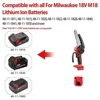 Mini Chainsaw 4/6-Inch Cordless Woodworking Handheld Garden Electric Saw Cutting Power Tool Fit Dewalt/Milwaukee 18V Battery 5