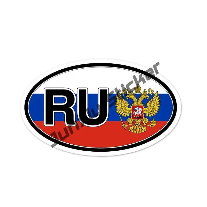 Russian Coat of Arms Sticker Self Adhesive Vinyl Russia flag RUS RU