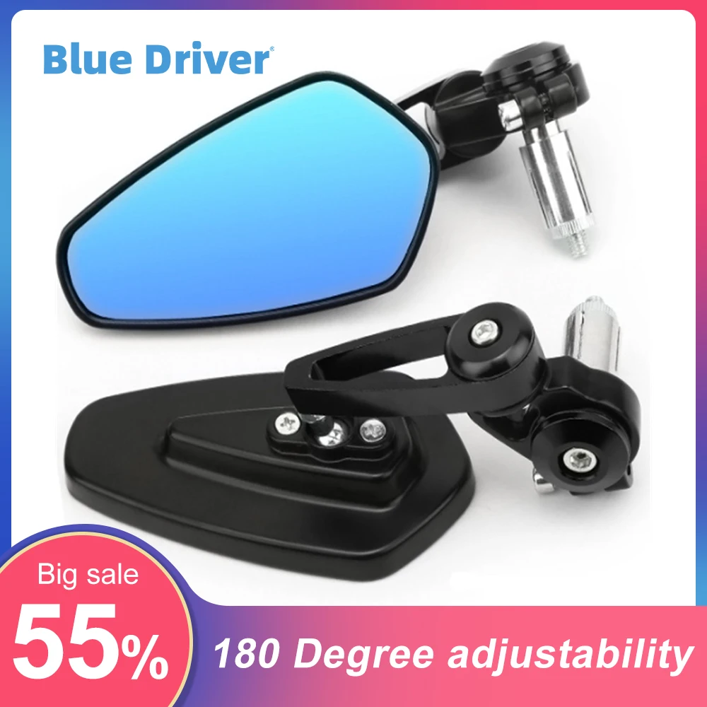 

1 Pair Motorcycle Mirror 7/8"22mm Universal Handle Bar End Side Rearview Mirrors For YAMAHA VMAX VMAX1200 VMAX1700