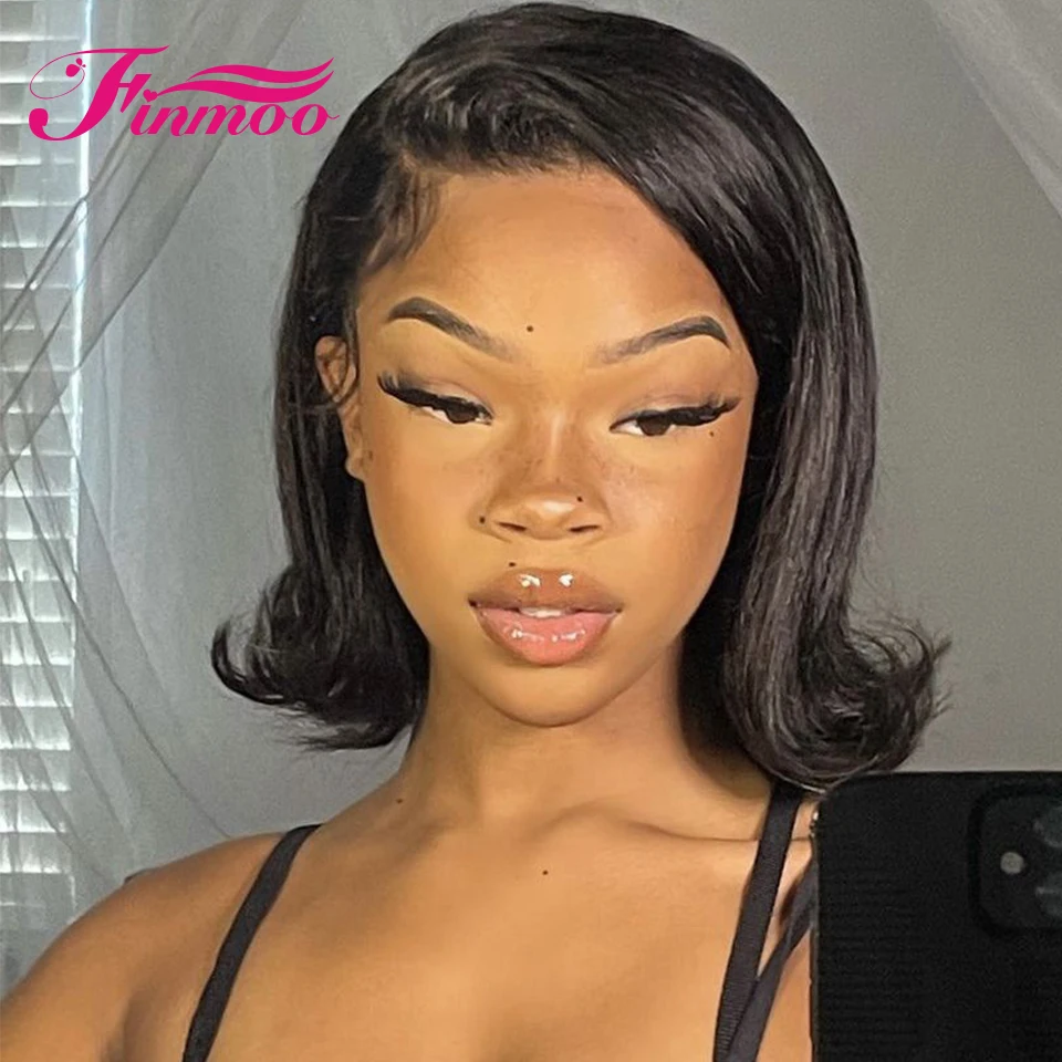 13x4 Straight Wavy Frontal Lace Wigs For Women Pre Plucked Human Hair Wig Remy 360 Lace Wig 150% Density Daily Use