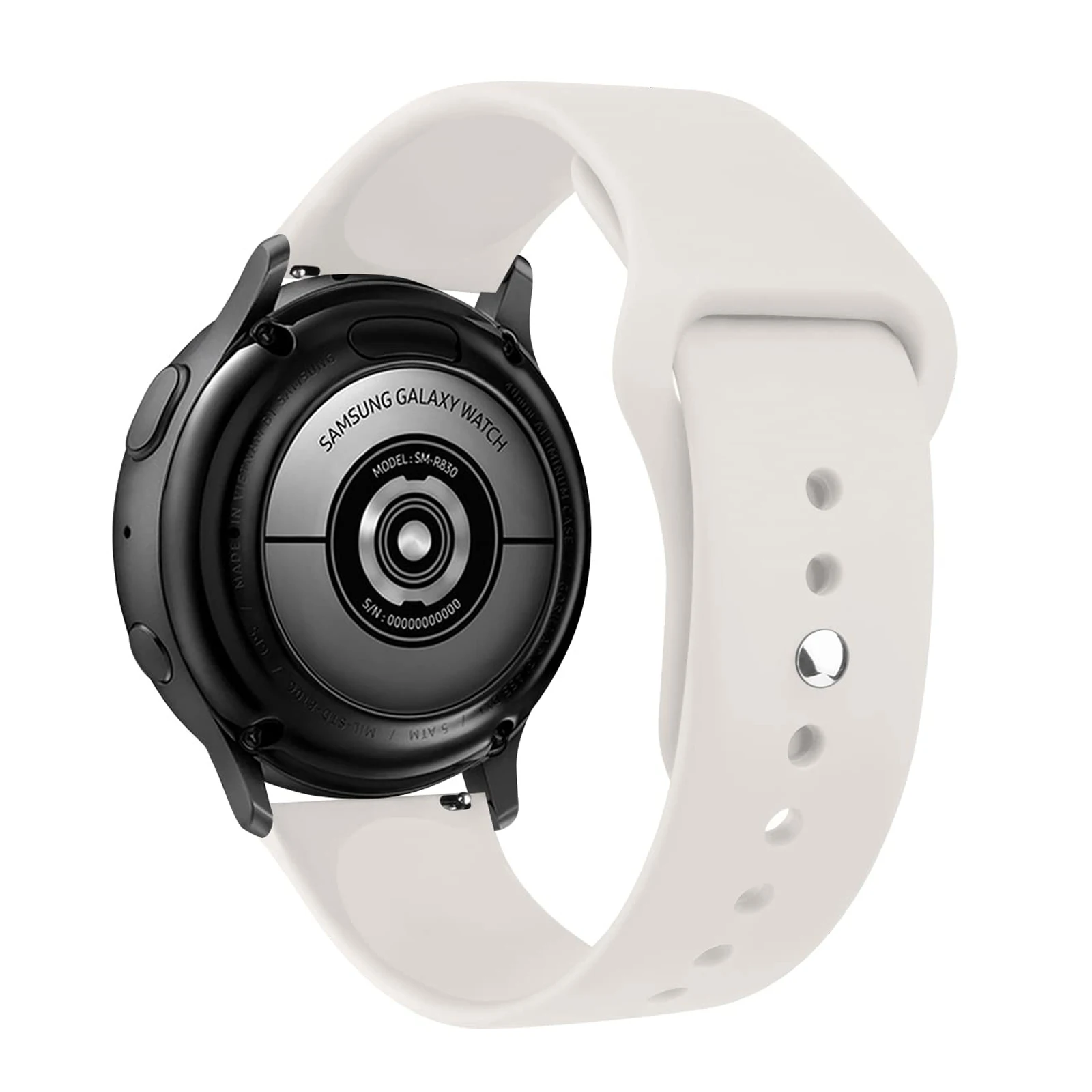 Versatile 20mm/22mm Silicone Smartwatch Strap - Durable & Stylish Replacement Band