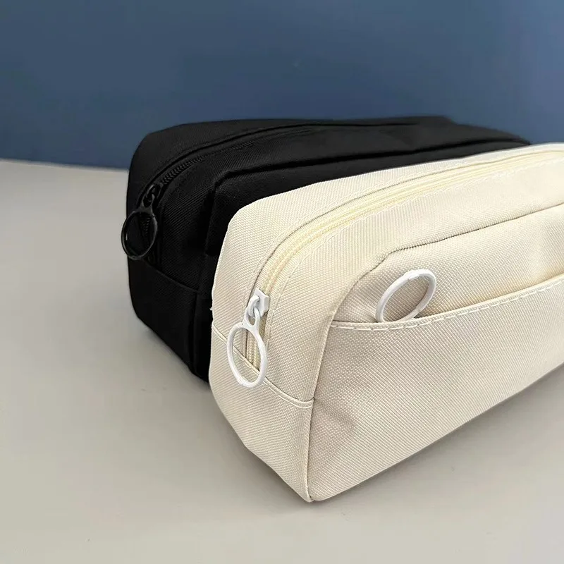 Pencil Bag Zipper Pencilcase Large Capacity Pencil Pouch School Supply Case Stationery Office Study Portable Storage Bag