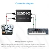 Prodi-2 Passive Stereo Direct Box Audio DI Box Direct Injection Box Low Noise Guitar Bass DI 2 Channel Audio Converter 4
