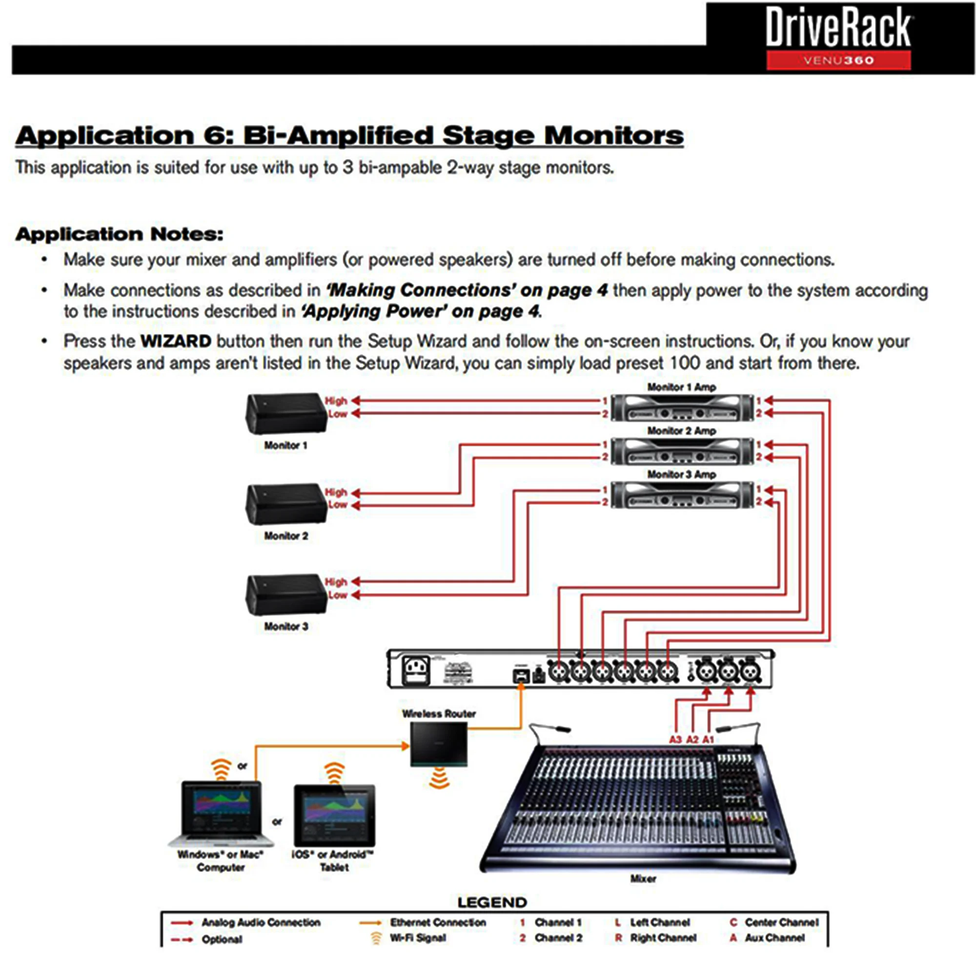 VENU360 3 Input 6 Output Stage Pro Original Software DriverRack