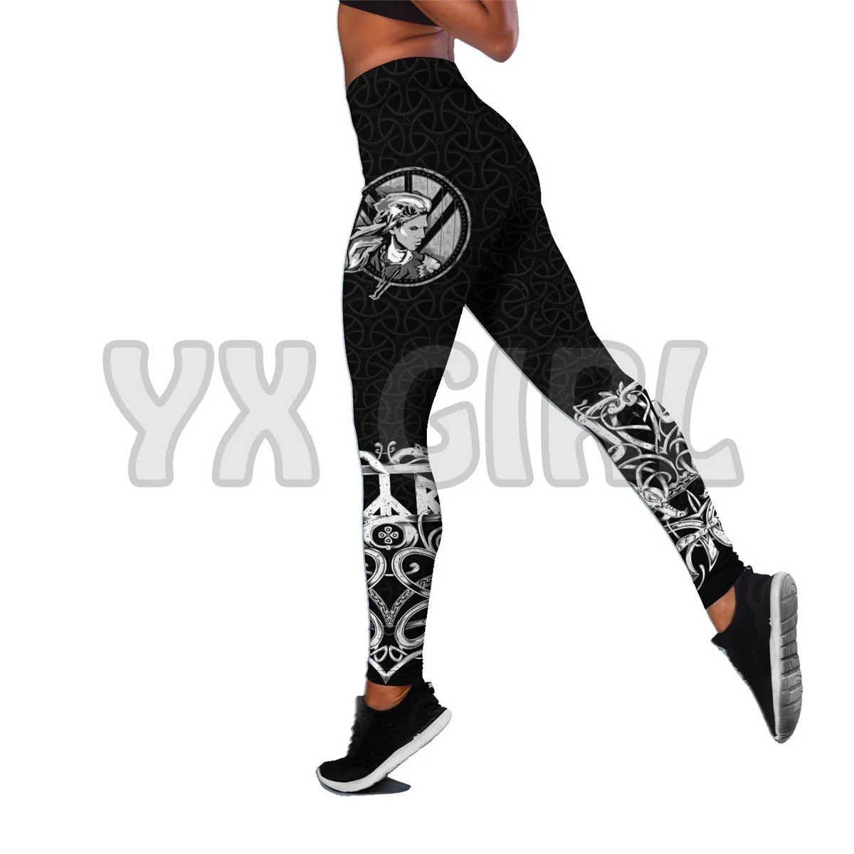 Viking - Shield maiden 3D Printed Tank Top+Legging Combo Outfit Yoga Fitness Legging Women