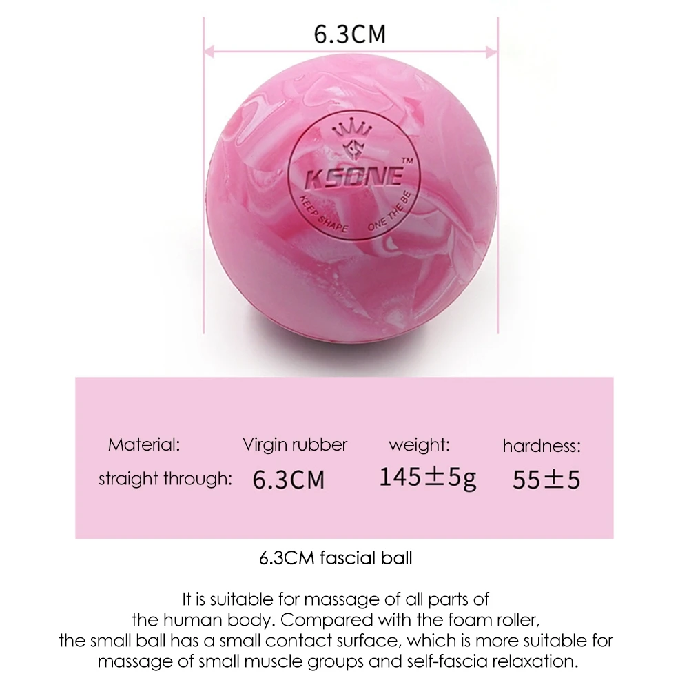 KSONE Lacrosse Massage Ball Portable Fitness Massage Ball Muscle Roller Relaxation Soft Ball 4, massage ball,fascia ball,muscle relaxer massager