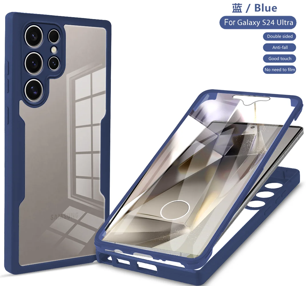 360° Double-Sided Full Screen Protection Phone Case - Clear Cover