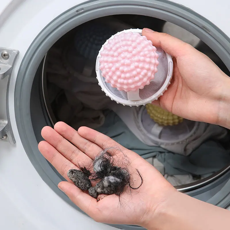 Pet Hair Remover Reusable Ball Wool Collector Cat Hair Remover Pet Fur Catcher Cleaning Tools Laundry Washing Machine Filter Bag