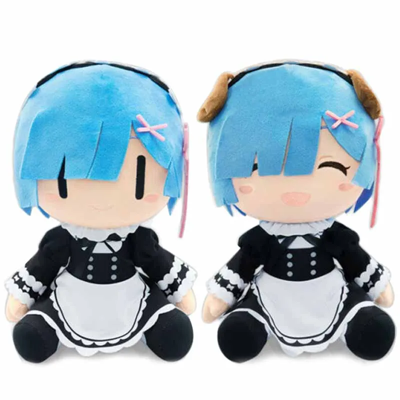 

Cute Japan Anime Re: Life in a different world from zero Rem Maid Memory Snow Puppy Ver Big Plush Stuffed Pillow Doll Toy 30cm