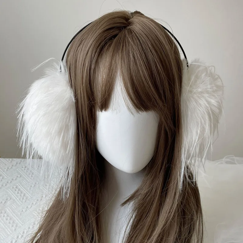 Long Hair Plush Warm Earmuffs Women's Hair Band Ear Protectors Ear Bags Cycling Cold Proof Fluffy Winter Warmers