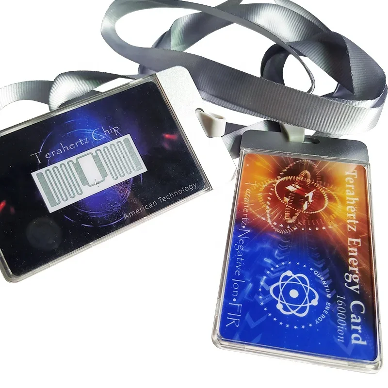 

Custom 16000 Negative ions Terahertz card Bio Nano Energy Saver Card with Case Fuel Saver Electricity Saving Card Saving Money