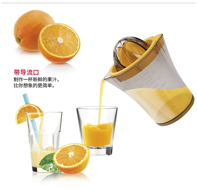 Kitchen Gadgets Manual Orange and Citrus Juicer Plastic Lemon Squeezer Multi functional plastics Easy Hand Press Fruit Juicer