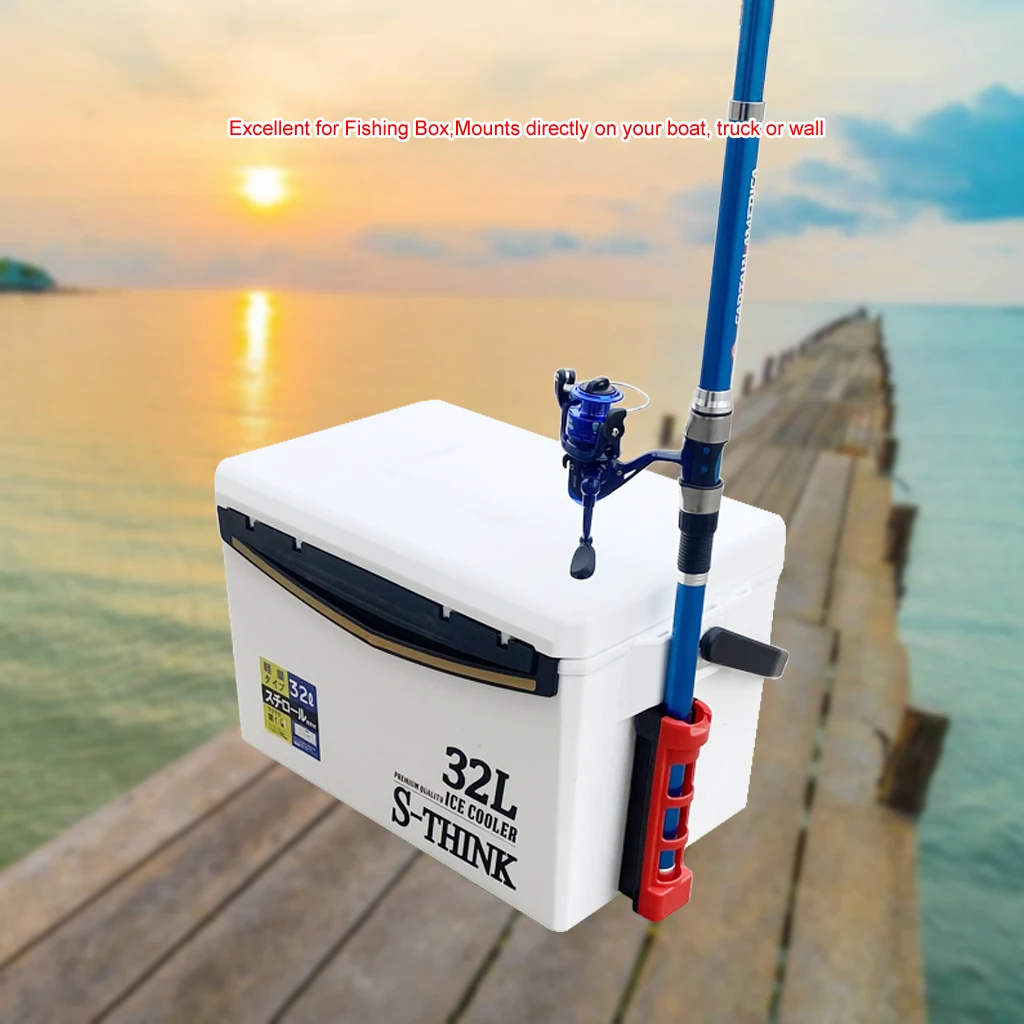 ABS Plastic Fishing Rod Pole Holder Fishing Box Fishing Rod Support Durable  Tube Mount Bracket Socket Rack Boat Accessories - AliExpress