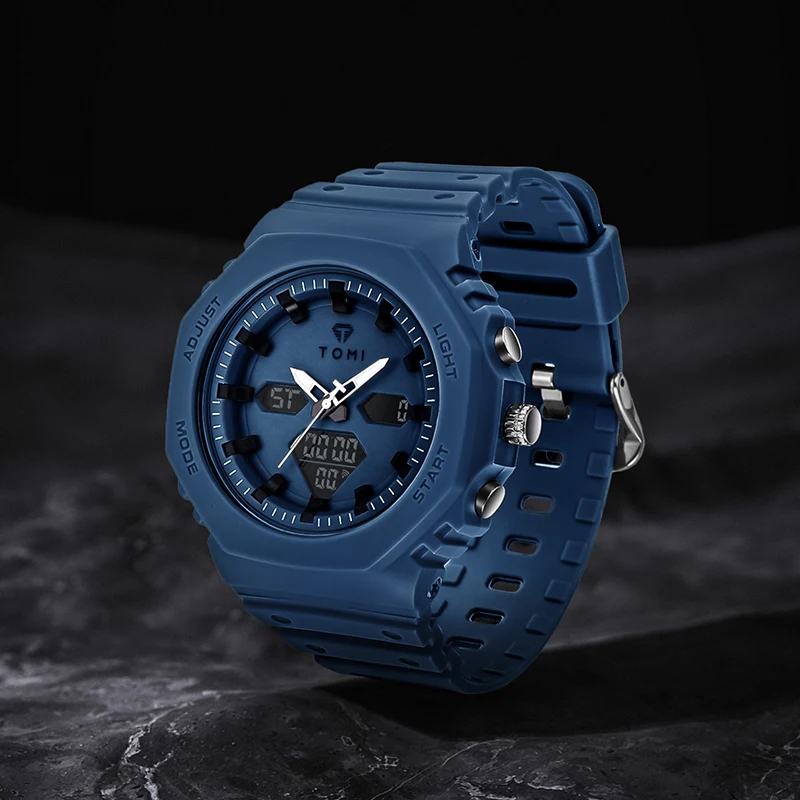 TOMI Men's Digital Watch Multi functional Outdoor 30M Waterproof Sports Watch Student Exploration Military Electronic Watch 2