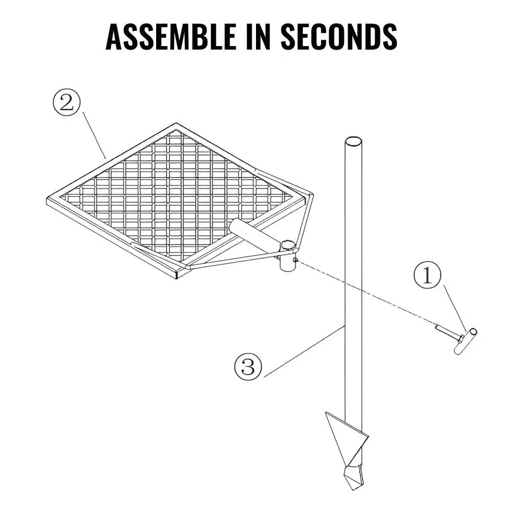 Heavy Duty Steel Campfire Grill Grate 2