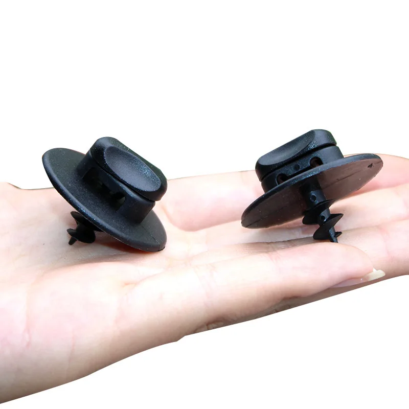 10-Piece Full Coverage Car Floor Mat Fastening Set - Plastic Knobs & Clips