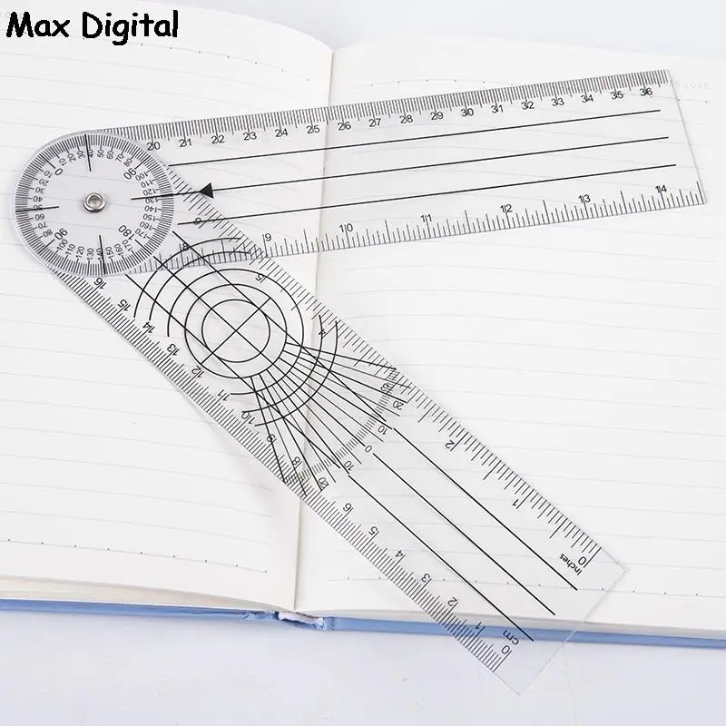 

0- 140cm 360 Degree Goniometer Angle Medical Spinal Angle Ruler Angle Inclinometer Ruler Protractor Angle finder Measuring Tool