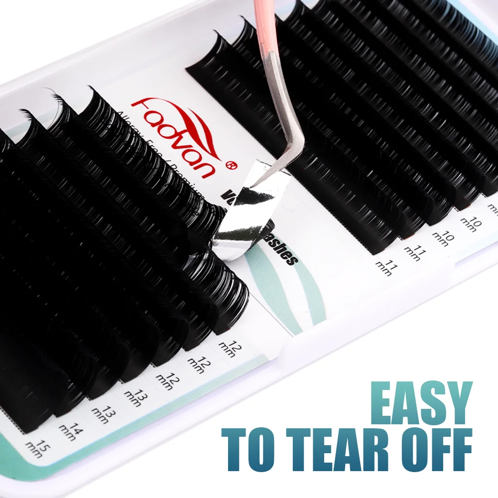 Fadvan Classic 16 Lines Faux Mink Natural Eyelash Extension C/CC/D/DD Curl Individual Makeup Lashes eyelash extensions fake eyelashes eyelash extension eyelash extension lashes false eyelashes eyelash makeup tools