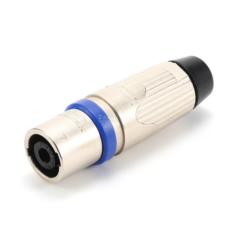 Neutrik Speakon Noire NA4LJX Adaptateur De 4 Connecteurs De Câble Speakon Pole Pole 6,35 à 2 Mm Socket Jack. Polybag