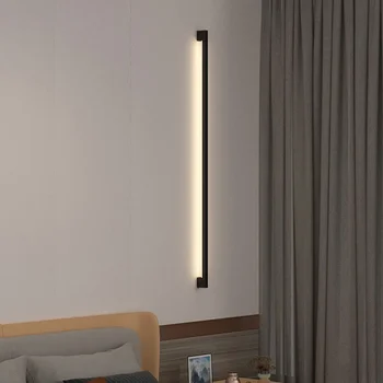 Nordic Soggiorno Hotel Corridoio Corridoio Luce principale Minimalista Camera da letto moderna Comodino Luce di striscia molto stretta