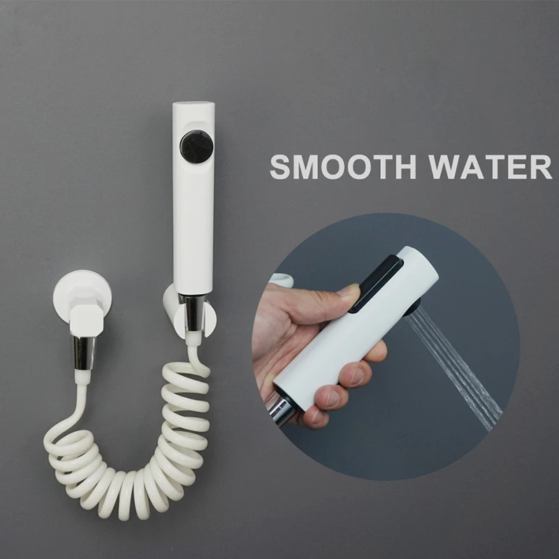 Black Chrome White Grey Bidet Sprayer Toilet Closet Handheld Shower Bathroom Fixture Cold Water Shattaf Wall Mount Bidet Shower Black Chrome White Grey Bidet Sprayer Toilet Closet Handheld Shower Bathroom Fixture Cold Water Shattaf Wall Mount Bidet Shower
