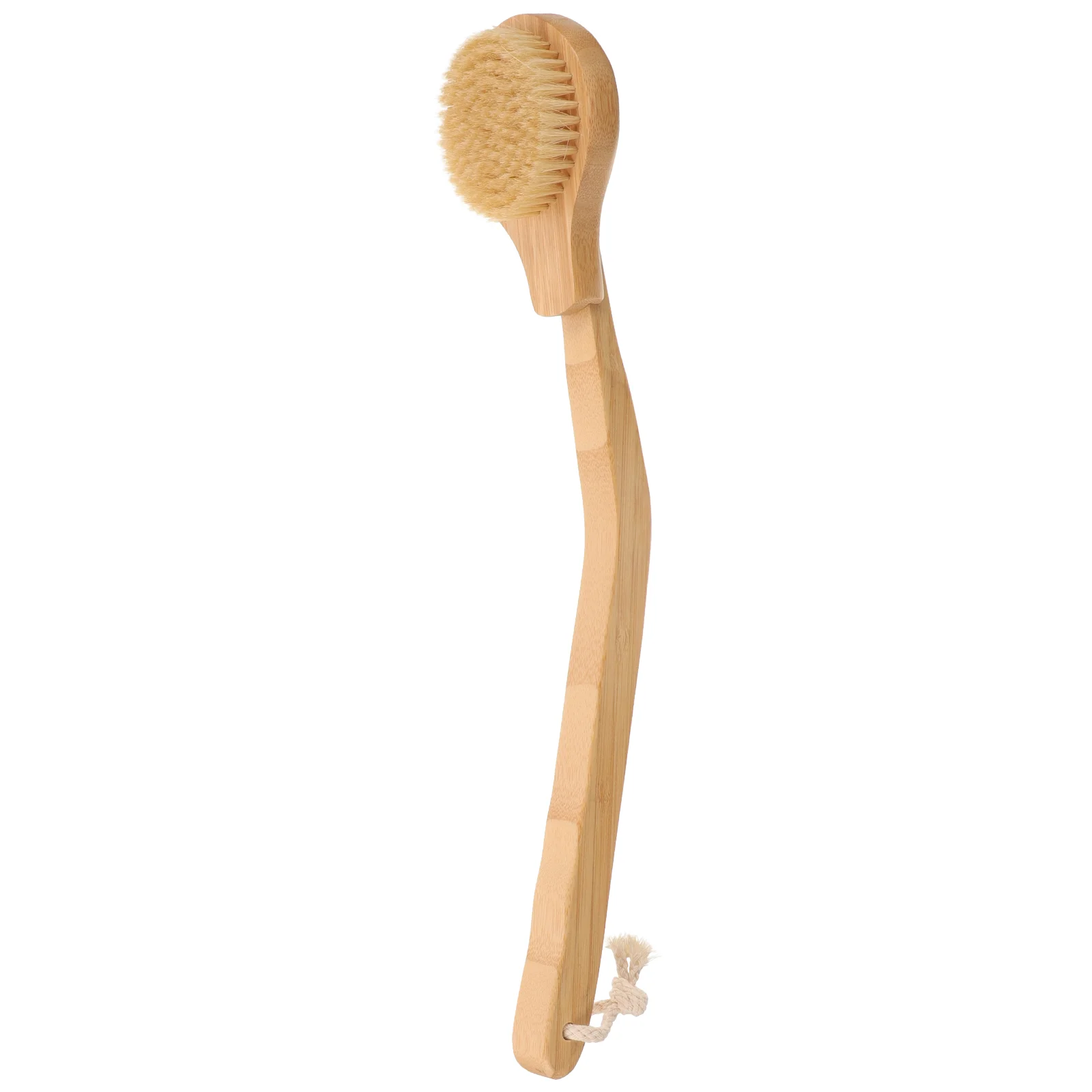 

Handle Shower Body Brush Exfoliating Back Scrubber Shower Curved Long Handle Bamboo Body Brush Natural Bristles Elderly