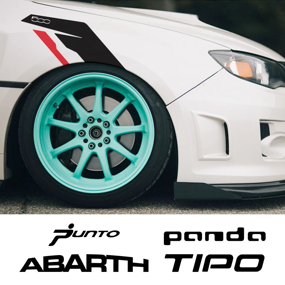 Adesivi Per Auto Parafango Ruota Sopracciglia Decor Decalcomania Per Fiat 500 Icon Panda 169 141 2 Punto Evo Tipo Egea Sw Abarth 595 Accessori Auto