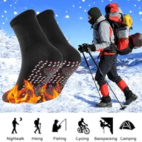 1pair Unisex Winter Warm Self-Heating Health Socks Pain Relief Outdoor Anti-Cold Therapy Magnetic Thermal Stockings Men/Women