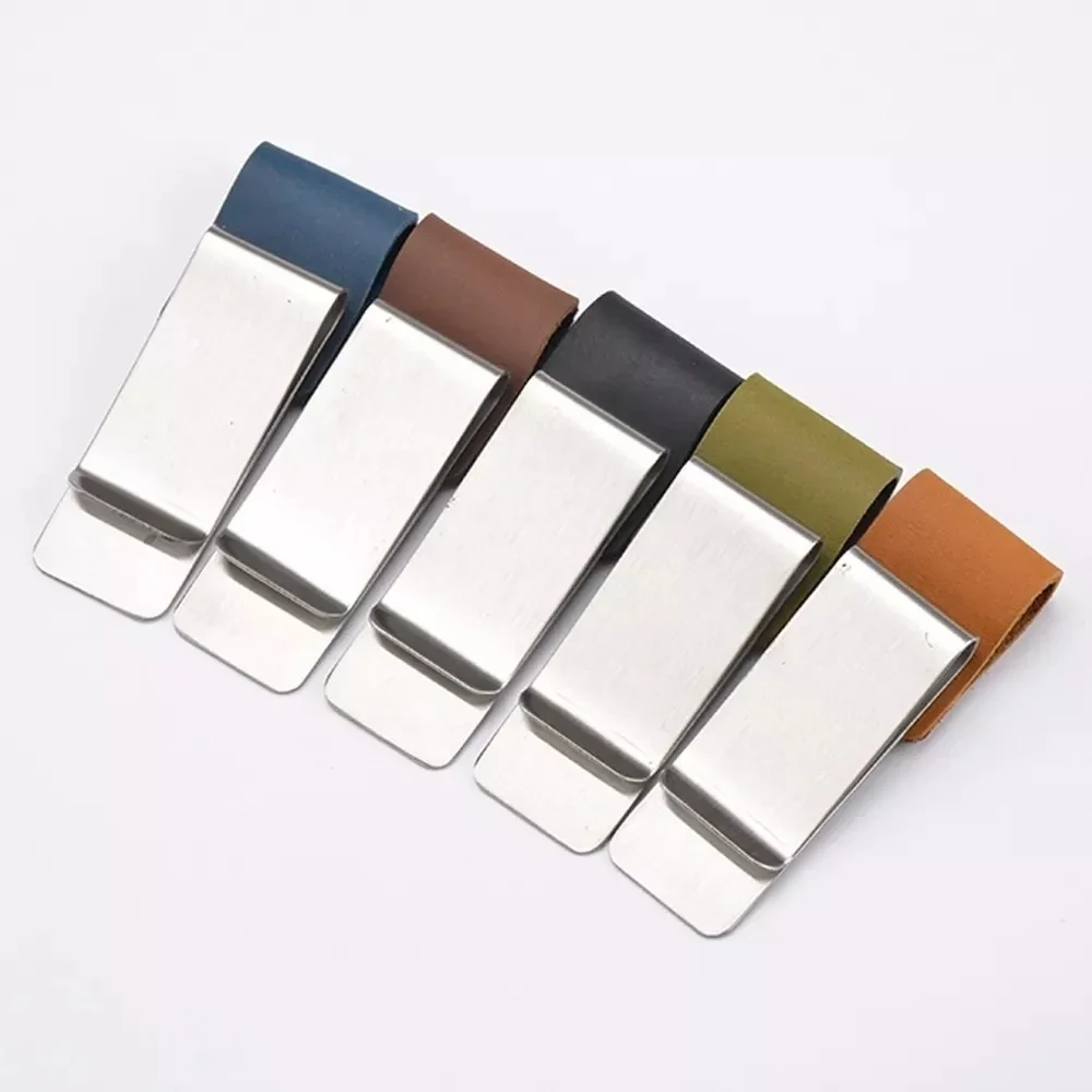 

Handnote Metal Leather Pen Pencil Holder Brass Stainless Steel Clip For Notebook Planner Accessories Stationery Products