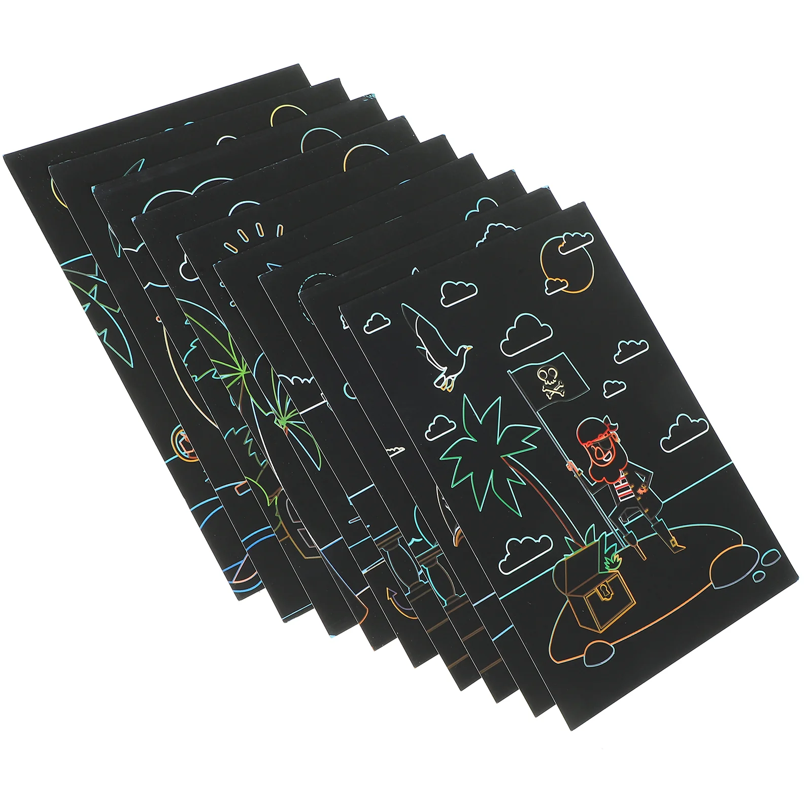 어린이용 스크래치 그림 그리기 종이, 세트 크리스마스 재미있는 사무용품, 재미있는 창의적 학생 장난감