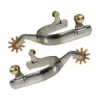 2x Horse Spurs Anti Rust Western Style Spur for Competition Equipments Brown 6